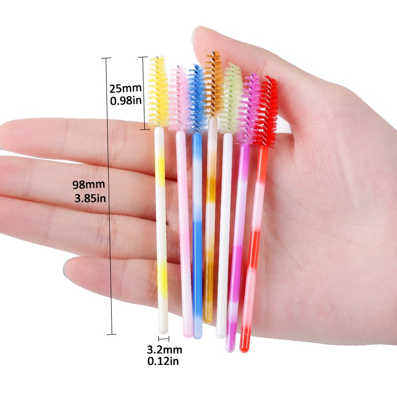 Lông mi 50/100 với một ứng dụng Mascara cầu vồng Lông mi mở rộng lông mi mỹ phẩm
