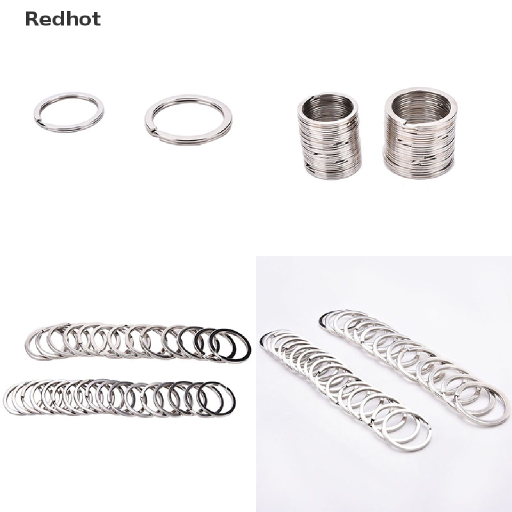 Bộ 100 Vòng Tròn Bằng Thép Không Gỉ 2 Kích Cỡ Mới