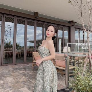 Đầm xòe hoa cup ngực form dài!
