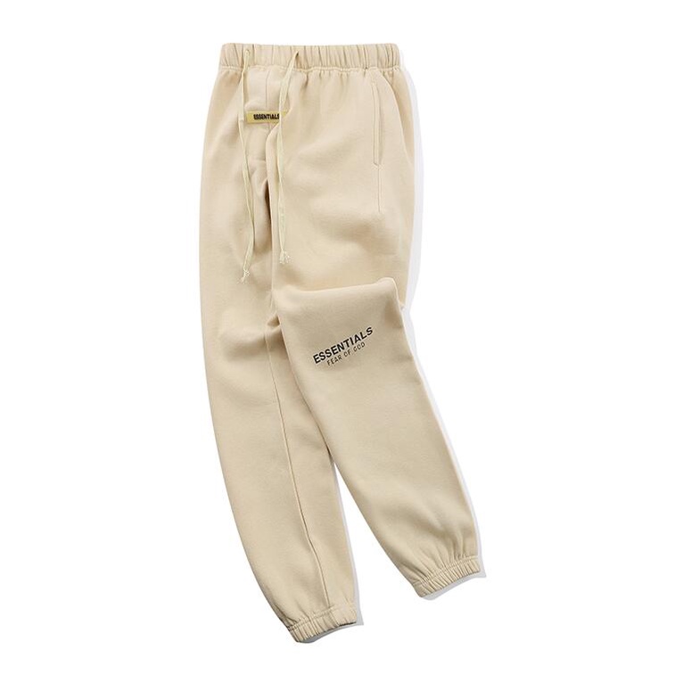 Quần thể thao jogger vải nhung kích thước lớn in chữ Fear OF GOD Essentials thời trang