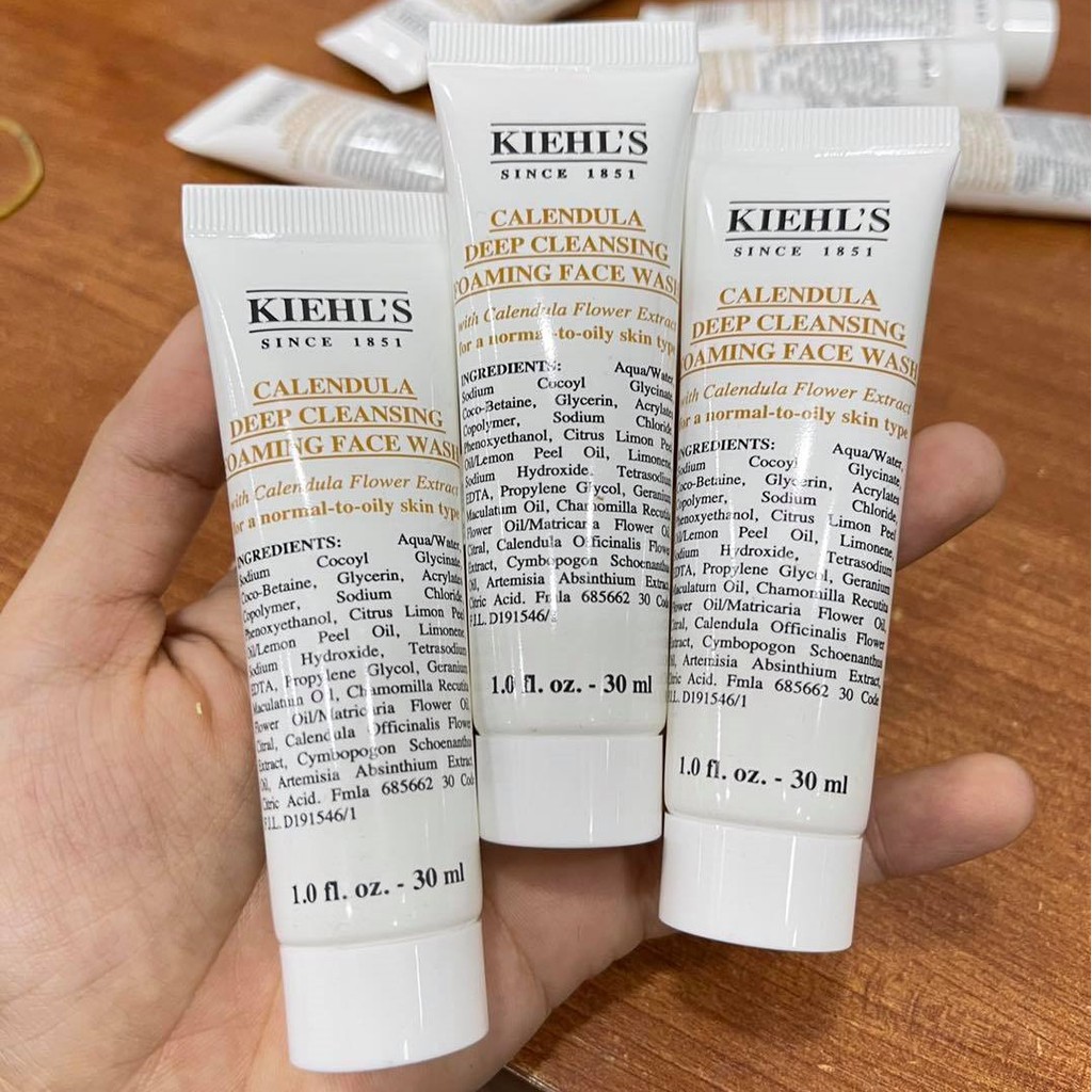 Sữa Rửa Mặt Hoa Cúc Lành Tính Kiehl's / Kiehls Calendula Deep Cleansing Foaming Face Wash 30ml