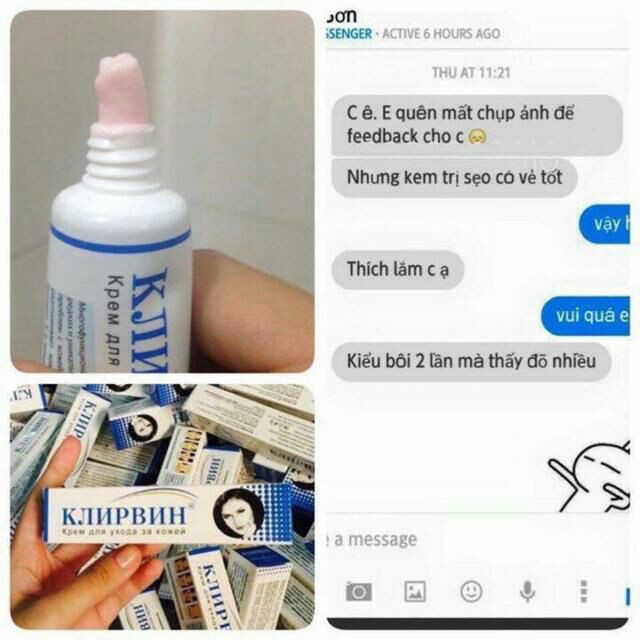 Kem mờ sẹo lồi, lõm, sẹo thâm chỉ trong 2 tháng Klirvin (cam kết hàng chính hãng Nga) | BigBuy360 - bigbuy360.vn