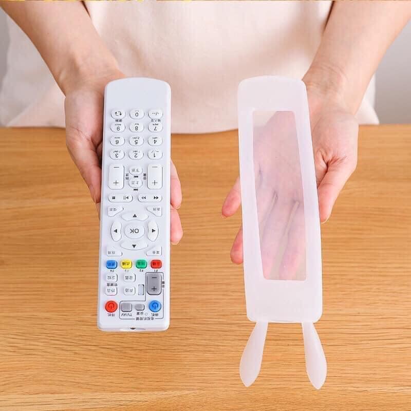 Bộ 2 chiếc Vỏ Bọc remote Silicone Tivi, Máy Lạnh Hình Tai Thỏ Dạ Quang Vỏ Bọc Điều Khiển tivi, máy lạnh dạ quang