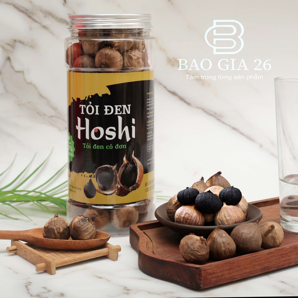 [Combo 2 hộp] Tỏi đen cô đơn, lên men tự nhiên đóng hộp 500g VIP - Tốt cho sức khỏe, giảm mỡ máu, huyết áp, tiêu hóa tốt