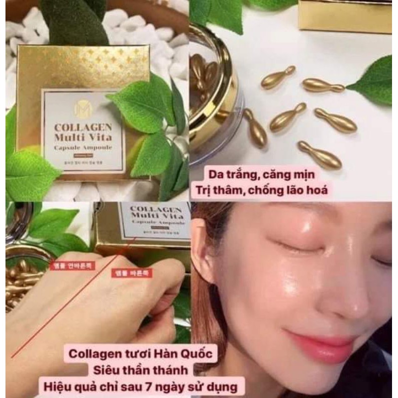 Viên collagen tươi multi vita  chính hãng hàn quốc JM