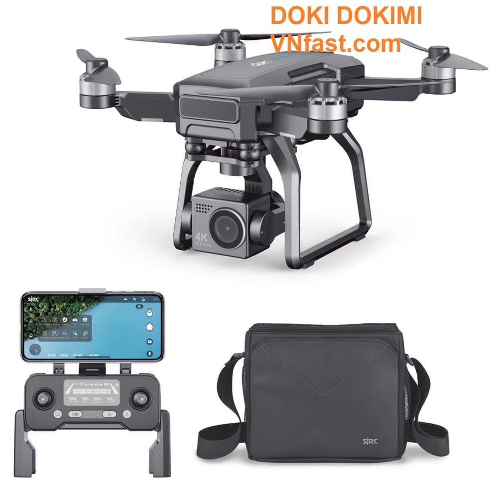 Flycam SJRC F7 4K PRO - camera 4K gimbal 3 trục - bay xa 3KM