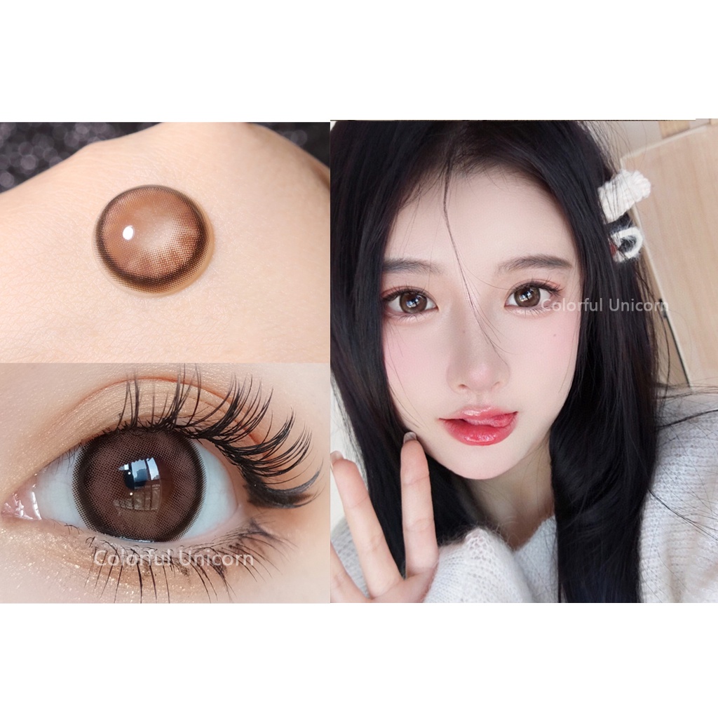 Kính áp tròng Colorhunter Dùng 1 Năm 14.4mm 0 - 8 Độ 1 cặp