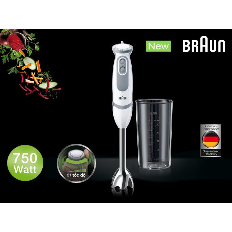 MÁY XAY CẦM TAY BRAUN MQ5200 CHÍNH HÃNG ĐỨC- BẢO HÀNH 2 NĂM- CHÁY ĐỔI MỚI - SOUP VARIO