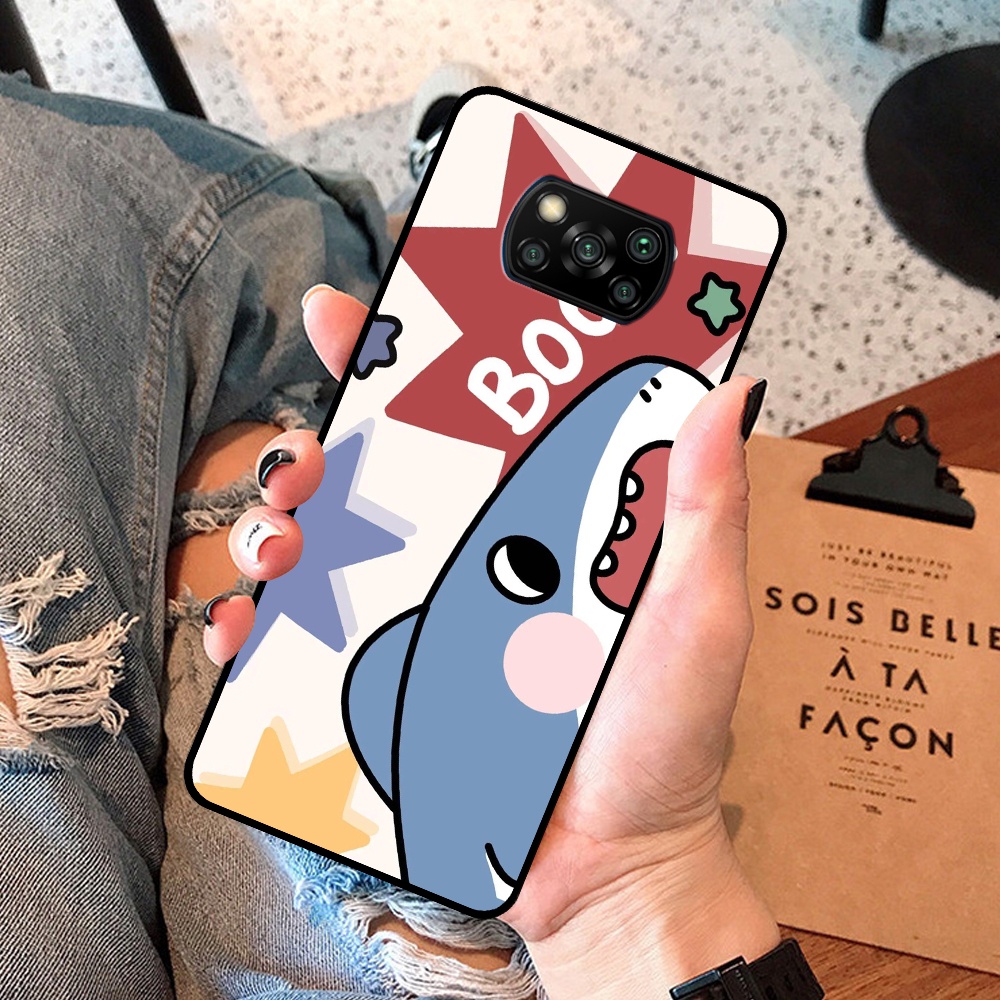 Ốp Xiaomi Poco X3 / Poco X3 Pro in hình cá mập, khủng long dễ thương, cute (T01 - T06)