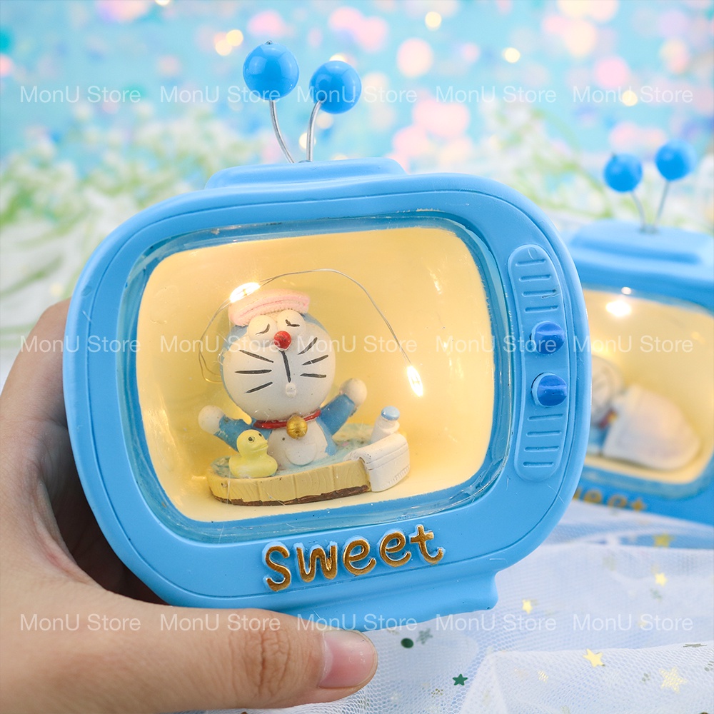 Đèn ngủ mô hình tivi 3D DORAEMON DOREMON dễ thương cute MON0247 TooYoo