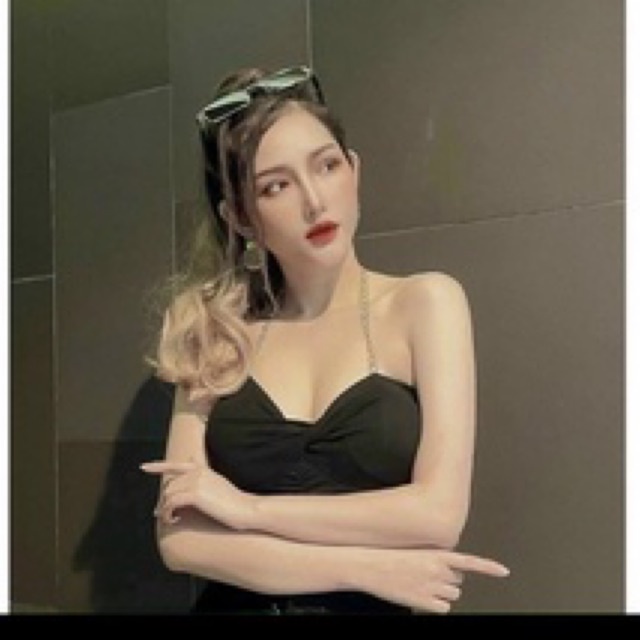 Đầm Lông Vũ Hoa Hai Dây Cao Cấp Dáng Ngắn