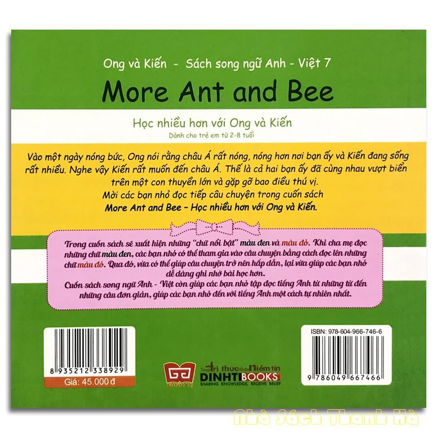 [Sách] - Ong và Kiến 7 - Khơi gợi tính hiếu kỳ với vạn vật xung quanh