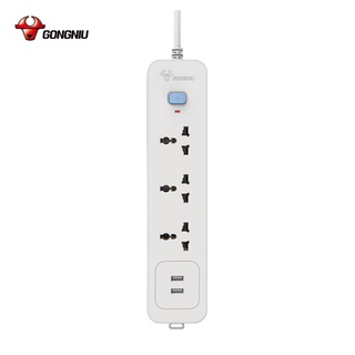 Mua Ổ Cắm Điện Gongniu 3 Ổ Đa Năng + 2 USB 1 công tắc 2500W/10A Dây Dài 1.8m – N103U