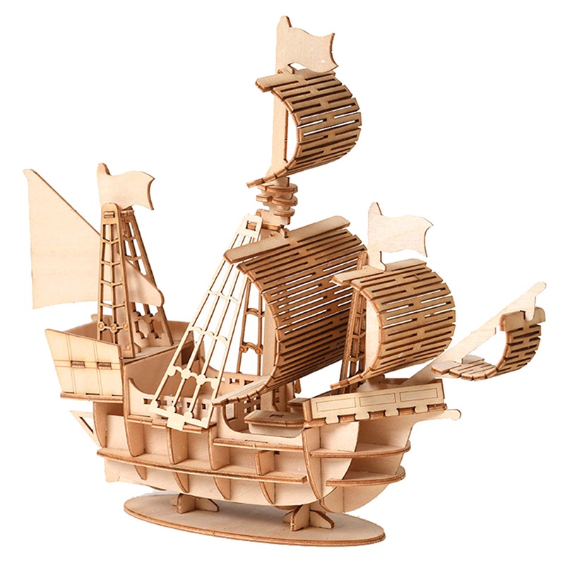 Đồ Chơi Lắp Ráp Thuyền 3d Bằng Gỗ Diy