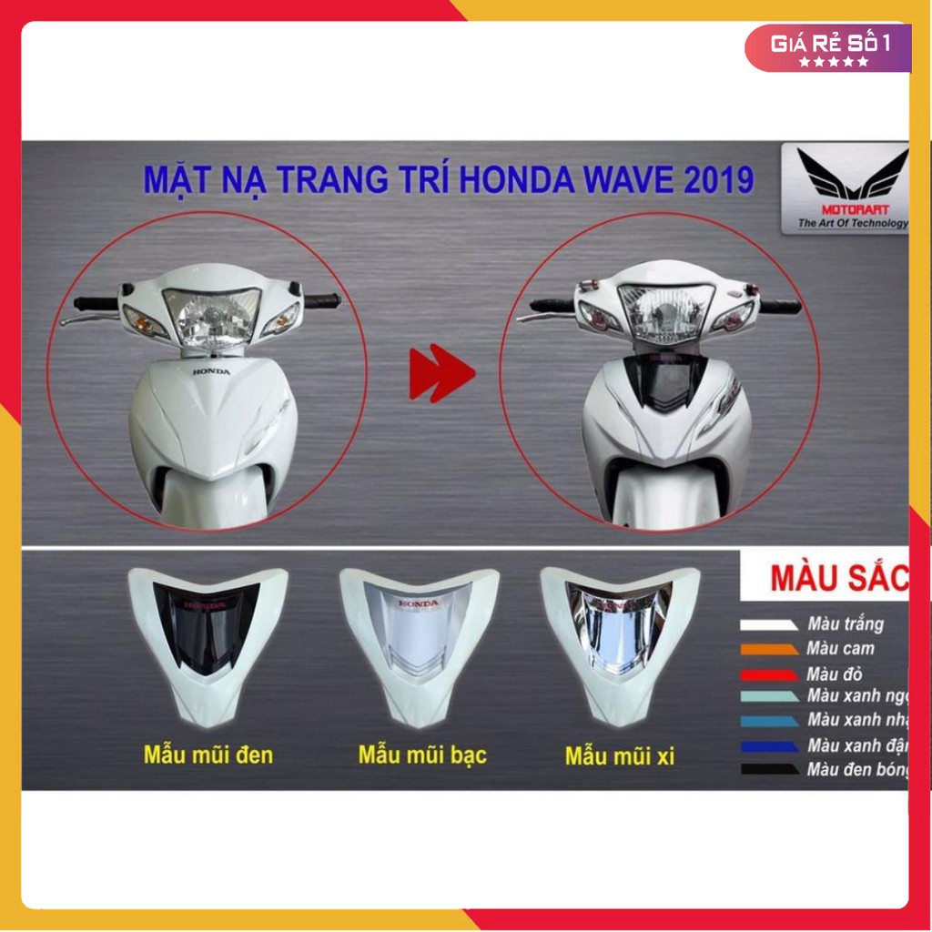 💥 MẶT NẠ WAVE 2 TẦNG CHO WAVE ALPHA 2017-2019 💥