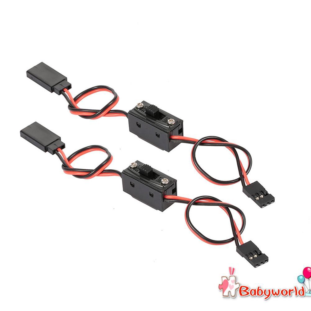 CHANNEL RC Set 2 Dây Cáp Nối Dài Kèm Công Tắc Nguồn Chuyên Dụng Cho Xe Hơi Điều Khiển Từ Xa