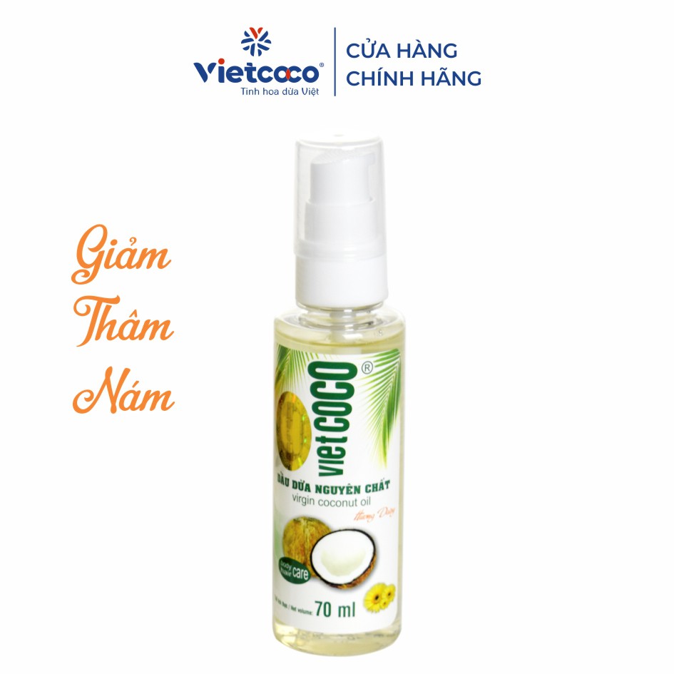Dầu dừa nguyên chất Vietcoco chai 70ml hương Daisy | BigBuy360 - bigbuy360.vn