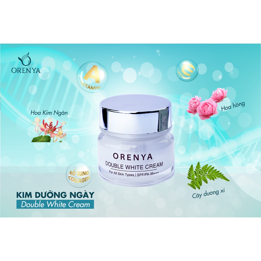 Kem Dưỡng Ban Ngày Orenya - Double White Cream, Vừa Dưỡng da vừa chống nắng tối ưu, Trắng hồng tự nhiên - ORENYA TPHCM