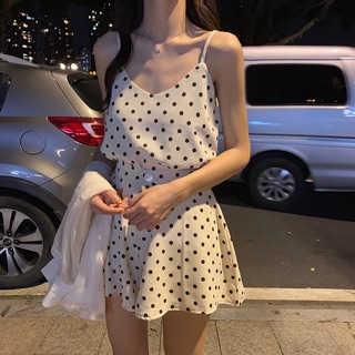 Set hai dây chấm bi ullzzang (ảnh thật ở sau)