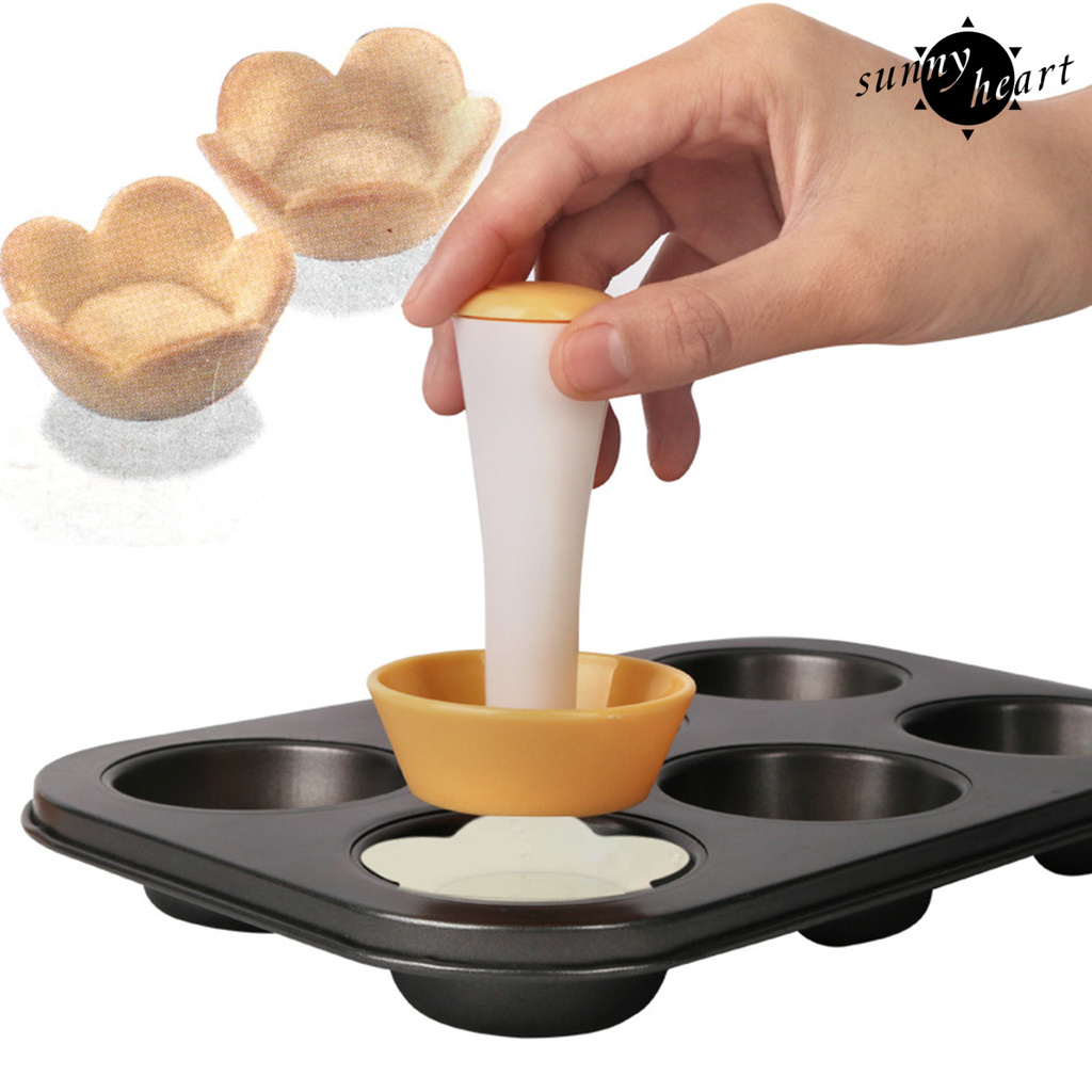 sunnyheart Pastry Tamper Heat Resistant Easy Thumping Plastic Muffin Mold Dough Pusher
