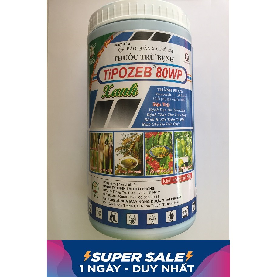 THUỐC TRỪ NẤM BỆNH TIPOZEP 80WP