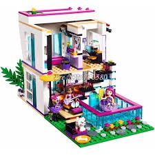 Lắp ráp xếp hình Lego Bela 10498 Lele 37035 Friends 41135 NO.ZB9985: Căn Nhà Của Ngôi Sao Nhạc Pop Livi