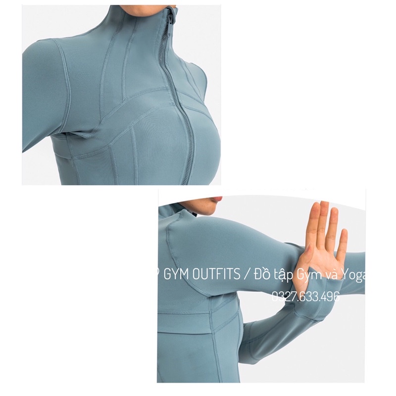 Áo Khoác Tập Gym - Yoga Nữ Lululemon Cropped Define Jacket - Áo Khoác Thể Thao Cao Cấp Mới Nhất Thu Đông 2021