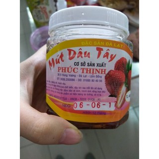 mứt dâu tây đà lạt hũ 400g