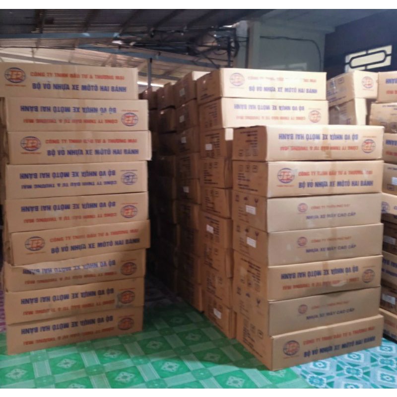 Bộ áo wave nhỏ 2 bóng màu bạc hàng 1.1 trong thùng