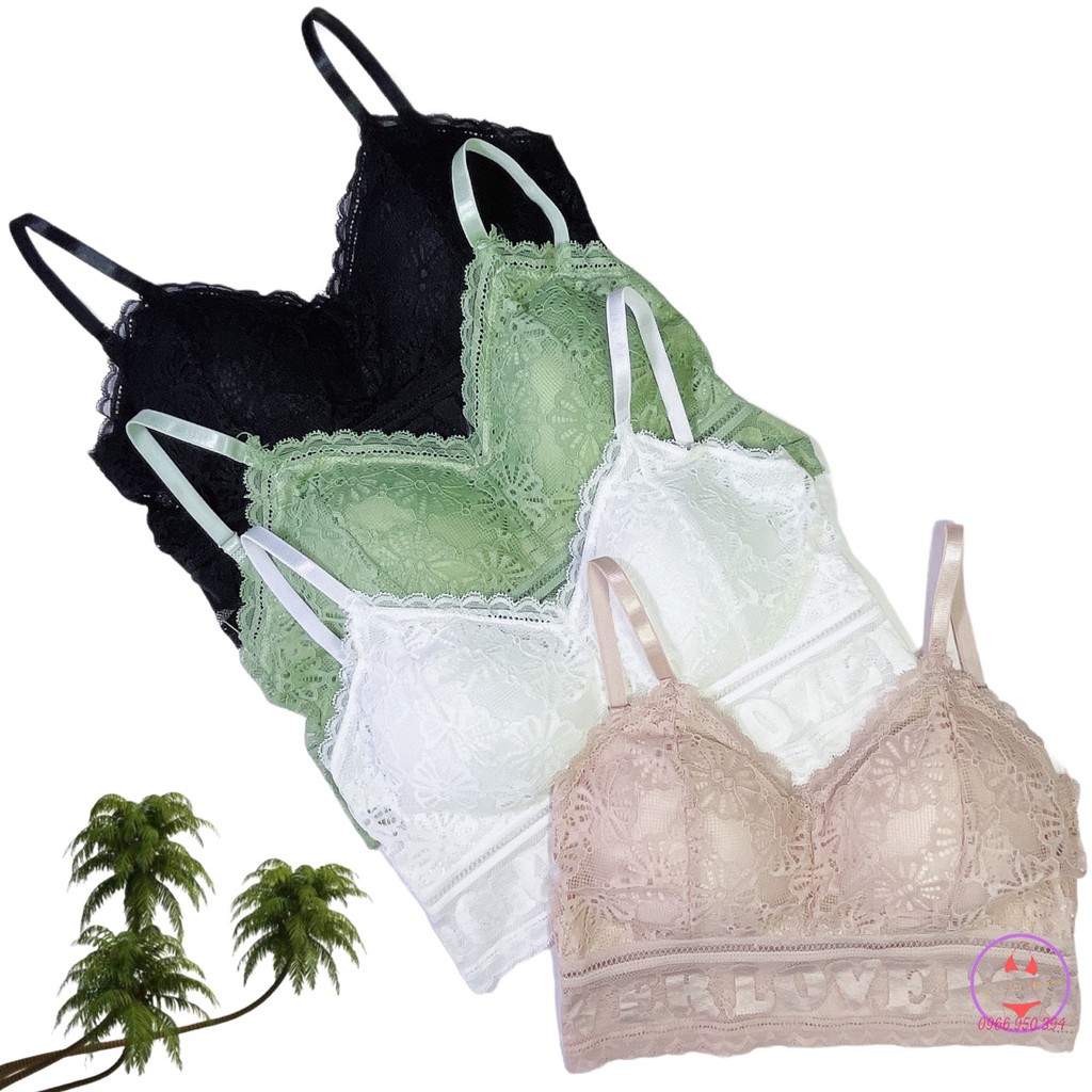 Áo bra ren dáng lửng lớp lót thông hơi sang chảnh gợi cảm