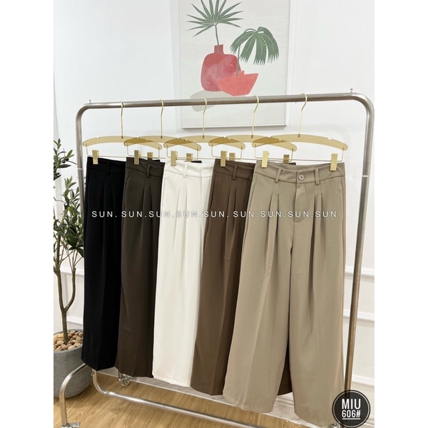 Quần ống rộng mã 606