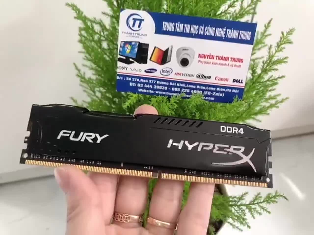 Ram PC - Ram máy tính bàn Kingston HyperX Fury 8GB (1x8GB) DDR4 Bus 2666Mhz có tản đen - Mới Bảo hành 36 Tháng (1 đổi 1) | BigBuy360 - bigbuy360.vn