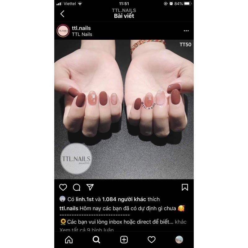 móng úp dán thiết kế nailbox
