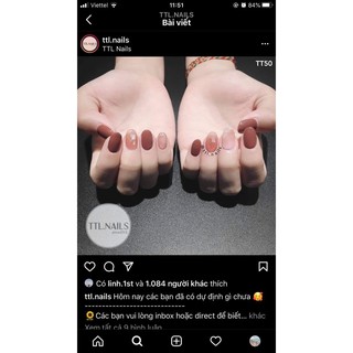 Móng úp dán thiết kế nailbox