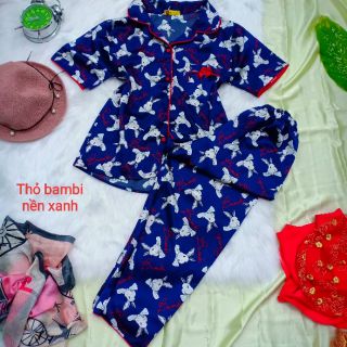 Đồ bộ mặc nhà pijama lụa satin cao cấp