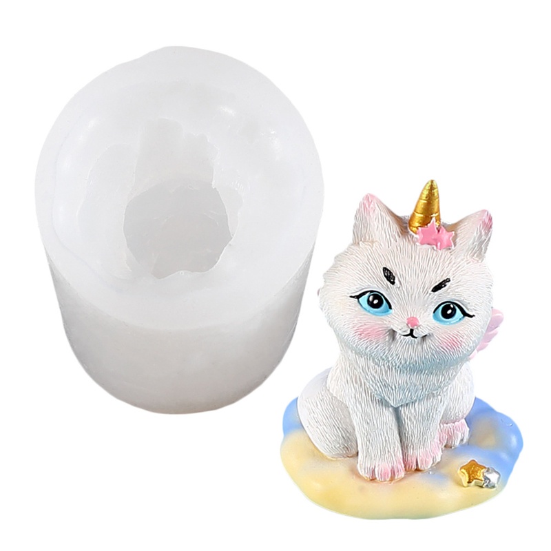 Khuôn Silicone Làm Xà Phòng Hình Mèo Đáng Yêu