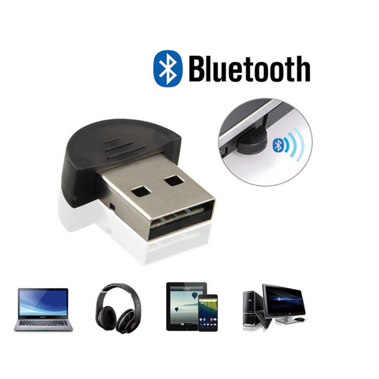 USB Bluetooth Dongle 5.0 HJX 001 giúp máy tính bàn, máy tính cây Laptop thu phát sóng bluetooth VNET