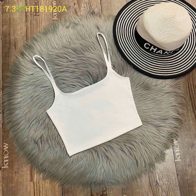 ÁO HAI DÂY CROPTOP CỔ VUÔNG | BigBuy360 - bigbuy360.vn