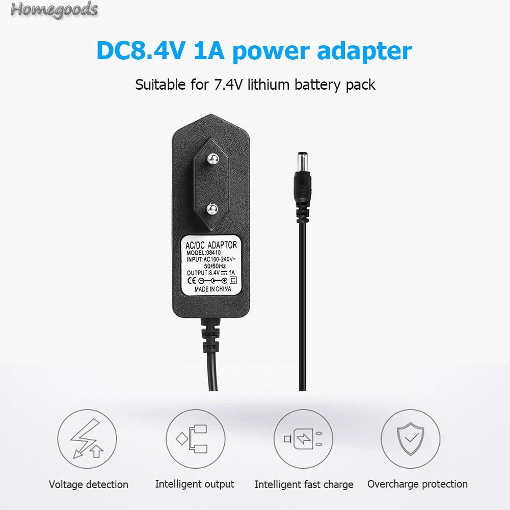 Bộ Sạc Pin Lithium 8.4v 1a 18650 Dc5.5Mm