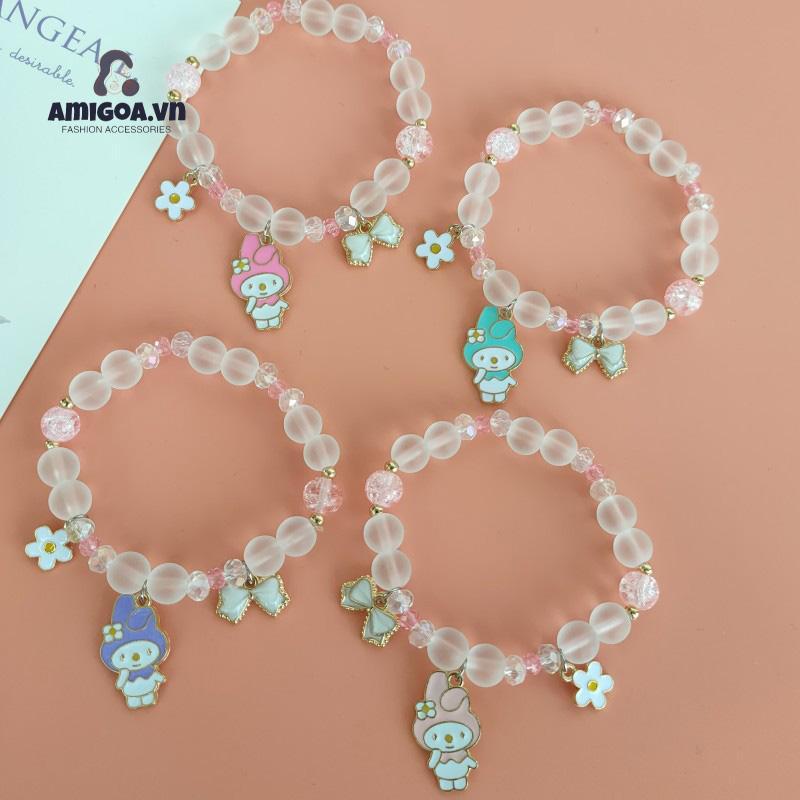 ✨✨Vòng Tay Đính Đá Ngọc Bích Họa Tiết Chú Chó Cinnamon Ngọt Ngào Đơn Giản Thời Trang Cho Nữ