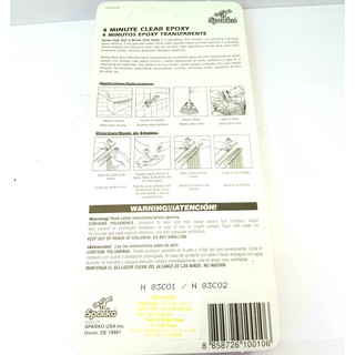 Keo AB Sparko trong 4 Minute Clear Epoxy