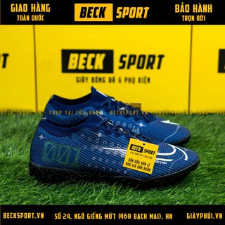 Giày Bóng Đá Mercurial Dream Speed Vapor 13 Elite Xanh Than Vạch Chuối TF