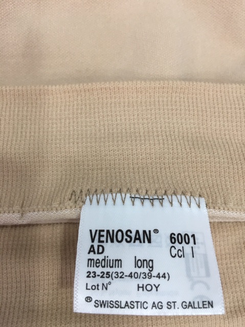 Vớ gối tất gối áp lực y khoa điều trị suy giãn tĩnh mạch đầu gối VENOSAN Thụy Sỹ size xs s m l
