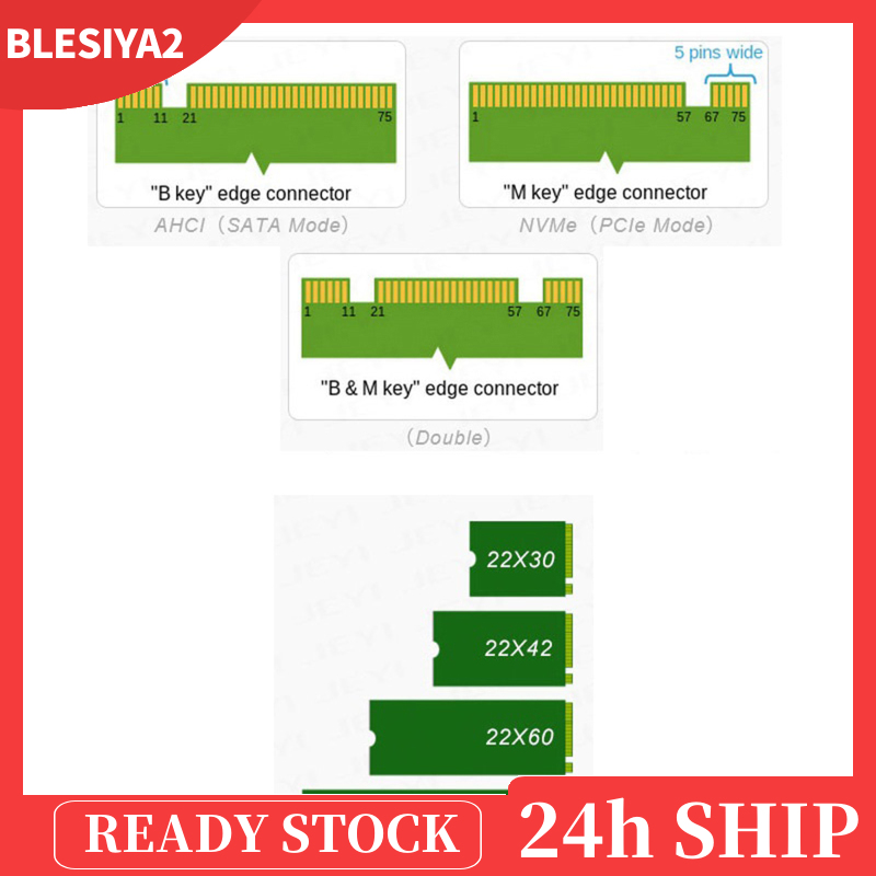 (Hàng Mới Về) Cạc Chuyển Đổi Pcie Nvme M.2 Ngff Ssd Sang Pci-E Pci Express 3.0 X4 X8 X16 Cho 2280