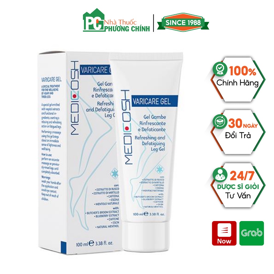 Kem Giãn Tĩnh Mạch Medicosh Varicare Gel Số 1 Tại Italy - Giúp Giảm Các Triệu Chứng Suy Giãn Tĩnh Mạch