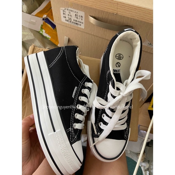 Giày thể thao nữ độn đế 6cm, giày độn đế bánh mì⚡️ANDU STORE⚡️