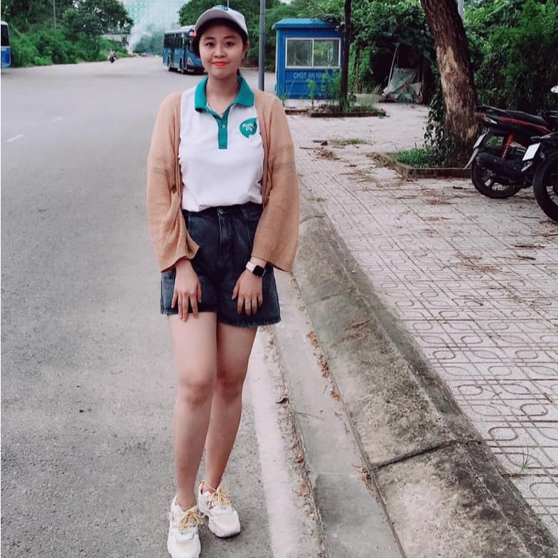 Quần Short Jean Nữ Lưng Cao - Hàng VNXK