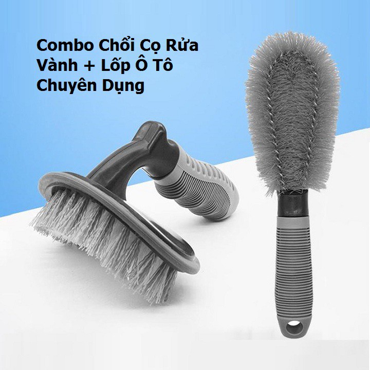 Chổi cọ rửa xe ô tô, Chổi lazang cọ mâm xe, vành xe, lốp xe, bánh xe oto