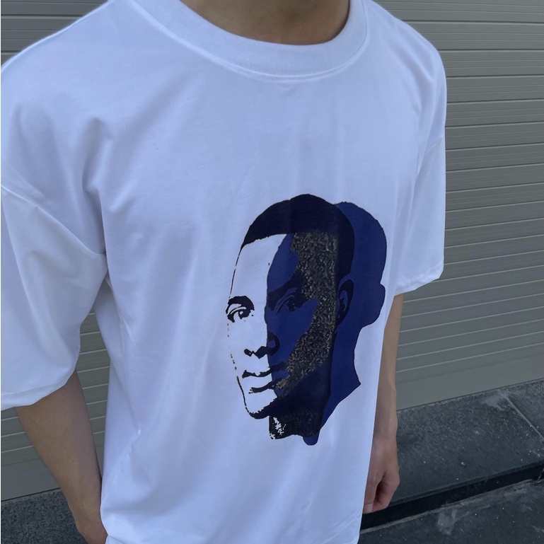 Áo thun Unisex tay lỡ form rộng in hình khuôn mặt, áo phông Unisex nam nữ vải cotton cao cấp thoát mát JTeeMan - JT18