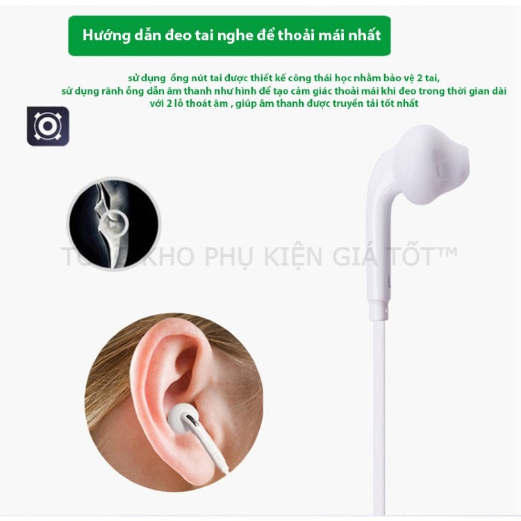 Tai Nghe Samsung S5/S6/S7/S8/S9/S10/Note6/Note8 ZIN Chính Hãng Tặng Bộ Đệm BH 12 Tháng